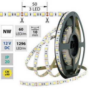 LED pásek McLED 12V neutrální bílá š=10mm IP20 14