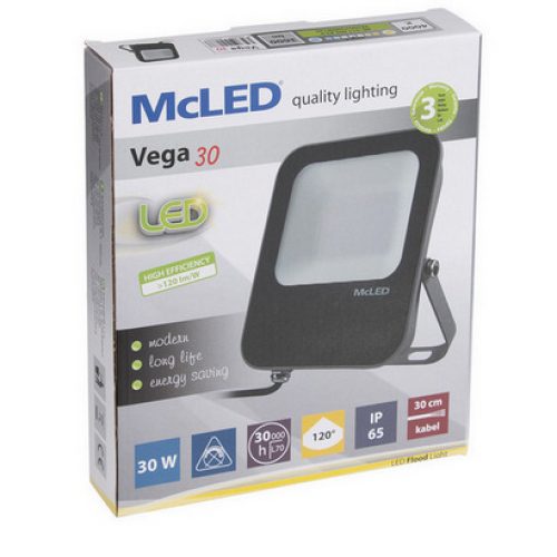 LED reflektor McLED Vega 30W 3600lm 4000K neutrální bílá IP65 ML-511.605.82.0 - Obrázek 2