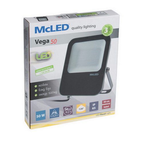 LED reflektor McLED Vega 50W 6000lm 4000K neutrální bílá IP65 ML-511.610.82.0 - Obrázek 2