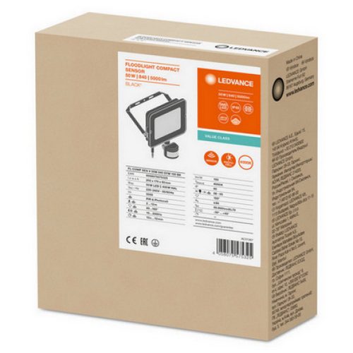 LED reflektor s pohybovým čidlem LEDVANCE FLOODLIGHT COMPACT 50W 4000K neutrální bílá - Obrázek 2