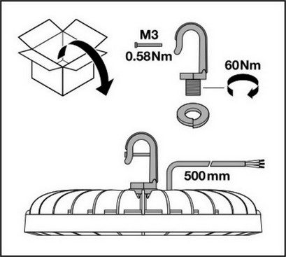 LED svítidlo LEDVANCE High Bay Value 133W 16000lm 4000K IP65 - Obrázek 2