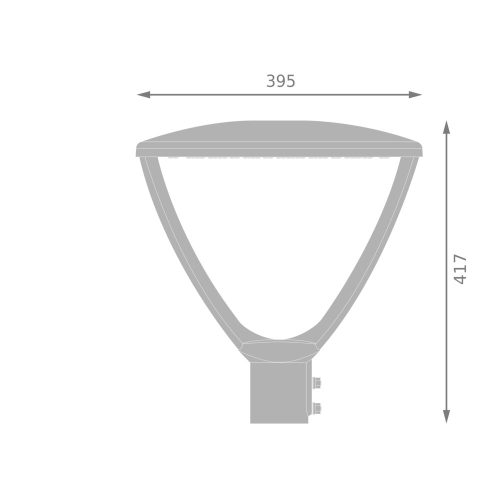 LED svítidlo LEDVANCE URBAN LANTERN V 34-59W 3000/4000K černá - Obrázek 2