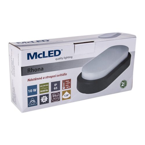LED svítidlo McLED Rhona 10W 3000K IP65 šedá ML-513.054.81.0 - Obrázek 2