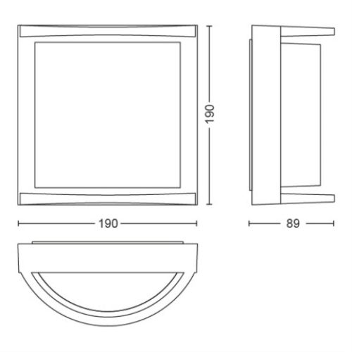 LED venkovní nástěnné svítidlo Philips Samondra 17391/93/P0 12W 1200lm 2700K teplá bílá - Obrázek 2
