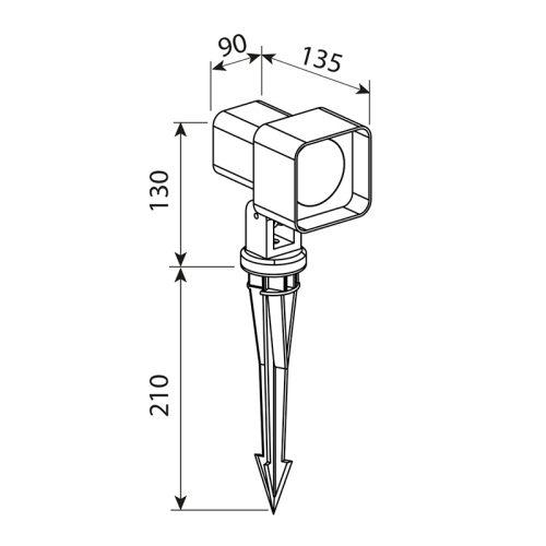LED zapichovací svítidlo McLED Kira 7W 4000K IP65 černá ML-514.004.19.0 - Obrázek 2