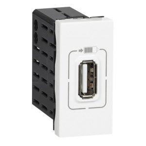 Legrand Mosaic nabíječka USB 750mA 1M bílá 77591