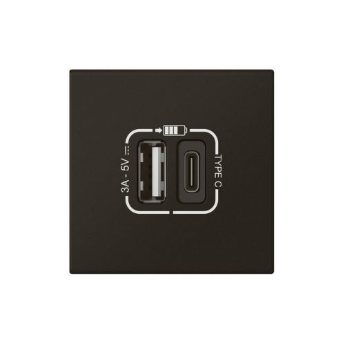 Legrand Mosaic nabíječka USB A+C 3A 15W černá 079193L - Obrázek 2