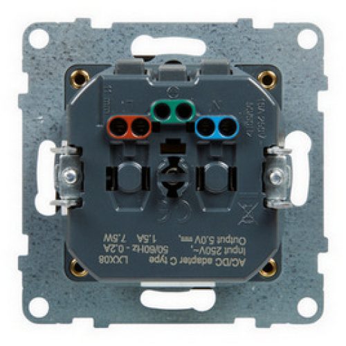 Legrand SUNO zásuvka s USB nabíjením černá 721489 - Obrázek 2