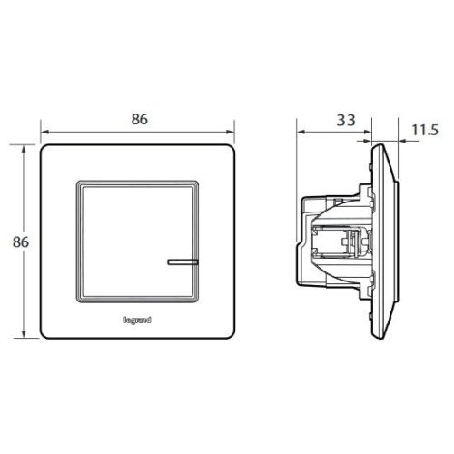 Legrand Valena Life with Netatmo spínač/stmívač hliník 752384 - Obrázek 2
