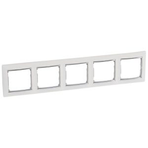 Legrand Valena pětirámeček stříbrný proužek 770495