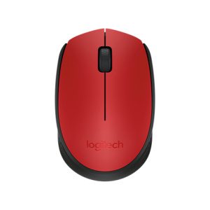 Logitech M171/Kancelářská/Optická/1 000 DPI/Bezdrátová USB/Černá-červená