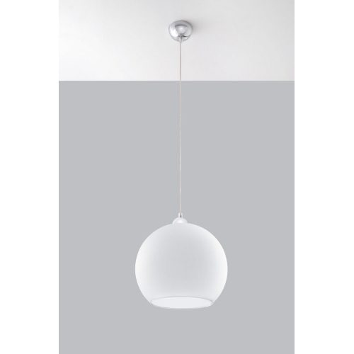 Lustr SOLLUX Ball E27 1x60W bez zdroje SL.0256 bílé sklo - Obrázek 2