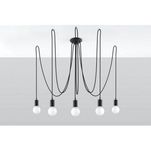 Lustr SOLLUX Edison 5 E27 5x60W bez zdroje SL.0371 - Obrázek 2