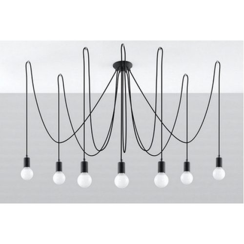 Lustr SOLLUX Edison 7 E27 7x60W bez zdroje SL.0372 - Obrázek 2