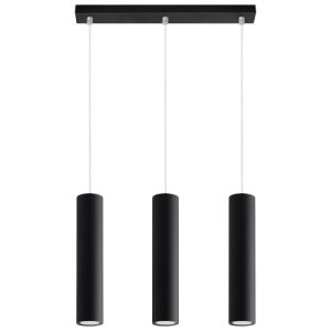 Lustr SOLLUX Lagos 3 GU10 3x40W bez zdroje SL.0329 černá