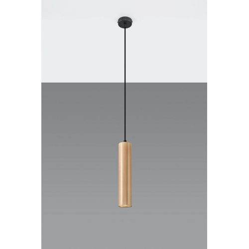Lustr SOLLUX Lino GU10 1x40W bez zdroje SL.0636 přírodní dřevo - Obrázek 2