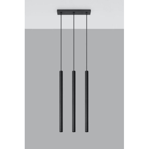 Lustr SOLLUX Pastelo 3 G9 3x40W bez zdroje SL.0470 černá - Obrázek 2