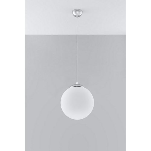 Lustr SOLLUX Ugo 30 E27 1x60W bez zdroje SL.0264 bílé sklo/chrom - Obrázek 2