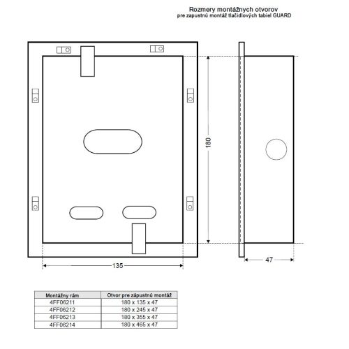 Montážní deska TESLA GUARD 4FF 062 13 - Obrázek 2