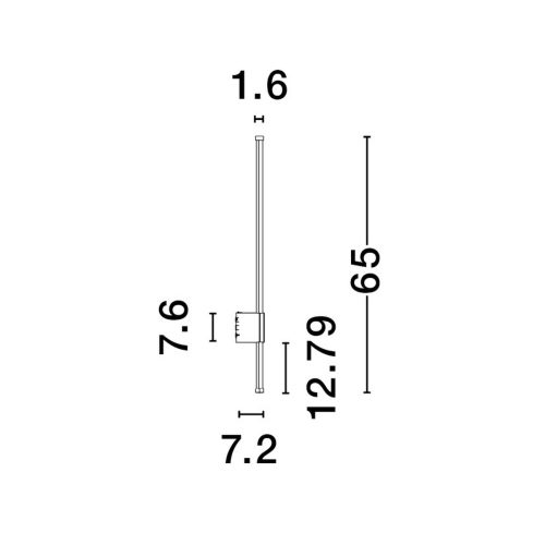 Nástěnné LED svítidlo NOVA LUCE RIDGE 12W 3000K IP65 9923405 - Obrázek 2