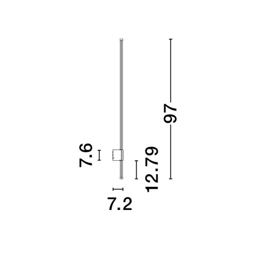 Nástěnné LED svítidlo NOVA LUCE RIDGE 19W 3000K IP65 9923408 - Obrázek 2