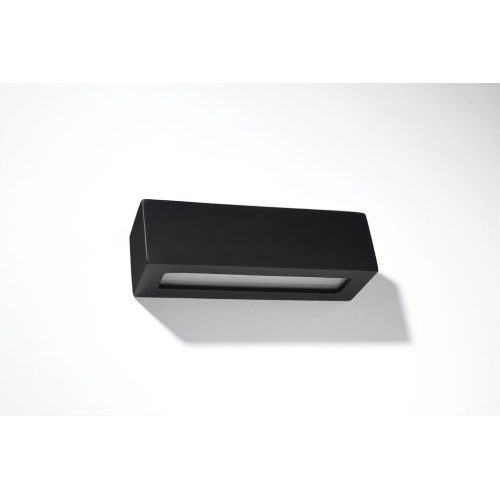 Nástěnné keramické svítidlo SOLLUX Vega E27 1x60W bez zdroje SL.0878 černá - Obrázek 2