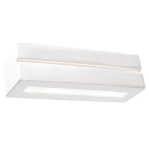 Nástěnné keramické svítidlo SOLLUX Vega line E27 1x60W bez zdroje SL.0231 bílá
