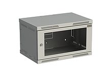Nástěnný datový rozvaděč 19" výška 6U (356mm) H=400mm Š=600mm šedý Solarix SENSA-6U-64-11-G