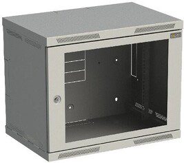 Nástěnný datový rozvaděč 19" výška 9U (490mm) H=400mm Š=600mm šedý Solarix SENSA-9U-64-11-G