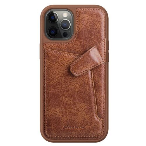 Nillkin Aoge kožený kryt pro iPhone 12 / 12 Pro barva Černá - Obrázek 2