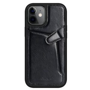 Nillkin Aoge kožený kryt pro iPhone 12 mini barva Černá