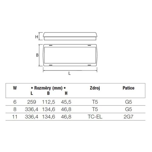 Nouzové svítidlo Beghelli AESTETICA 544 8SE 1N IP40 8W - Obrázek 2
