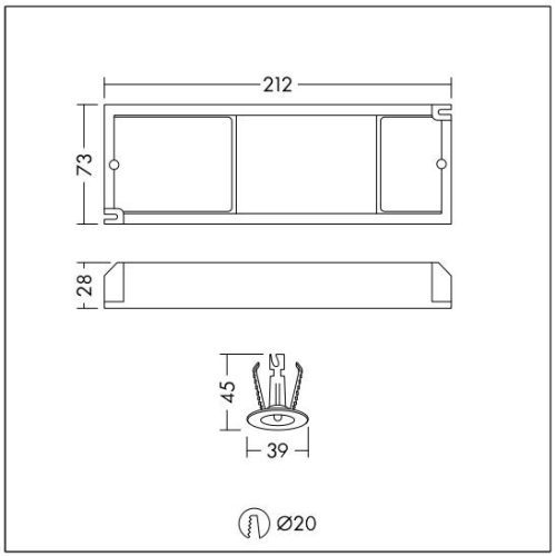 Nouzový modul THORNeco Just E3 3hod. max. 50mA 3W 96634428 - Obrázek 2