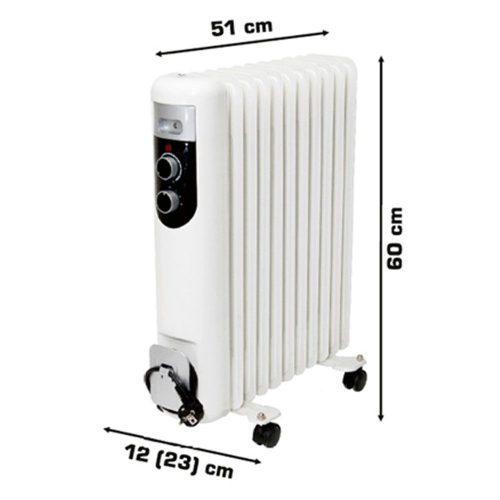 Olejový radiátor FKOS11M 800W / 1200W / 2000W - Obrázek 2