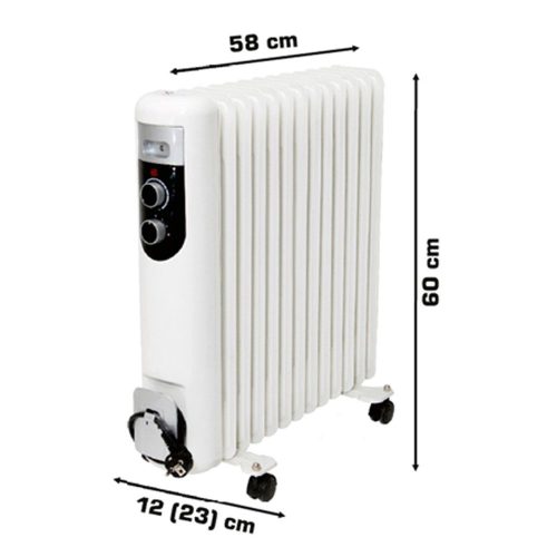 Olejový radiátor FKOS13M 1000W / 1500W / 2500W - Obrázek 2