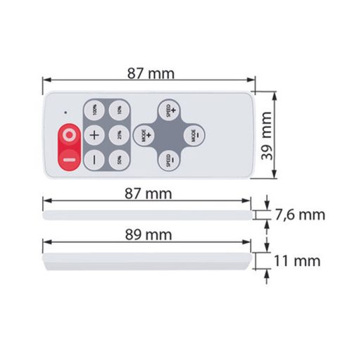 Ovládání LED pásku McLED ML-910.510.14.1 RF Nano pro jednobarevné LED pásky ovladač + přijímač - Obrázek 2