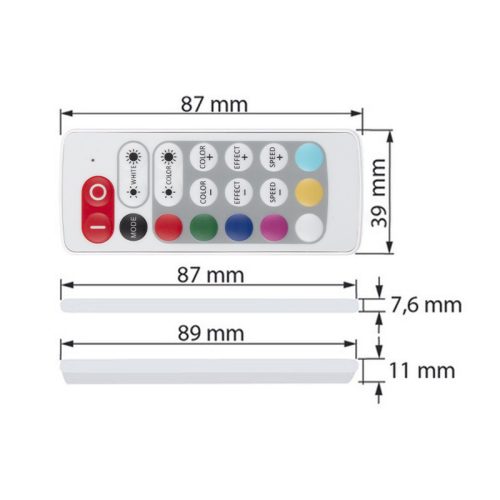 Ovládání LED pásku McLED ML-910.548.14.1 RF Nano pro RGBW LED pásky ovladač + přijímač - Obrázek 2