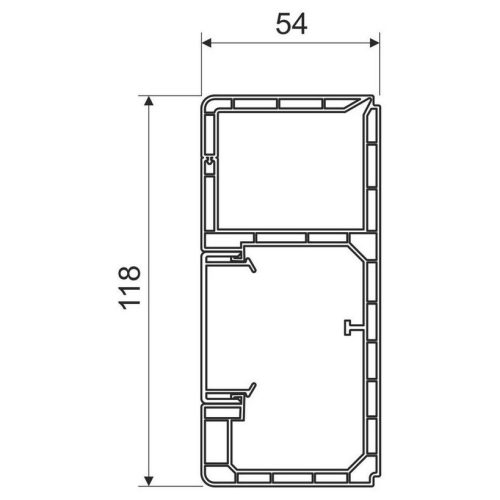 Parapetní žlab KOPOS PK 120x55 D HD 2m bílá - Obrázek 2