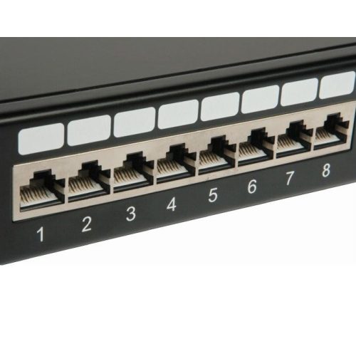 Patch panel Solarix SX24-6-STP-BK 24x RJ45 CAT6 STP 1U osazený černý - Obrázek 2