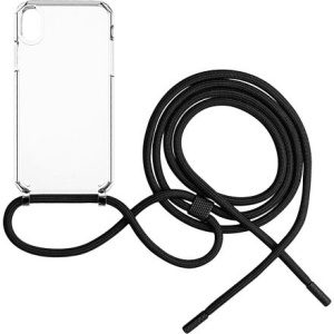 Pouzdro FIXED Pure Neck s černou šňůrkou na krk pro Apple iPhone XR FIXPUN-334-BK
