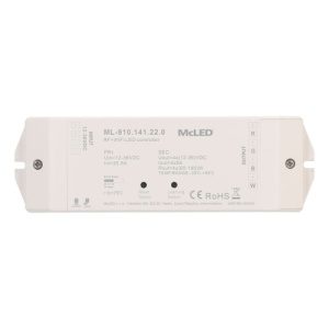 Přijímač řízení jasu RGBW McLED ML-910.141.22.0 RF a Wifi CCT 4 kanály 4x5A 12-36V