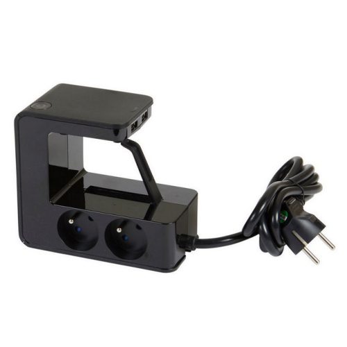 5m 4zásuvky USB A+A s vypínačem Legrand 50412 černá