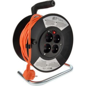 Prodlužovací kabel na bubnu 25m/4zásuvka 3x1