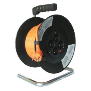 Prodlužovací kabel na bubnu 50m/4zásuvka 3x1
