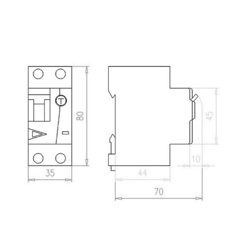 Proudový chránič s jističem EATON FRBmM-B16/1N/003-G 16A 30mA AC 170711 - Obrázek 2