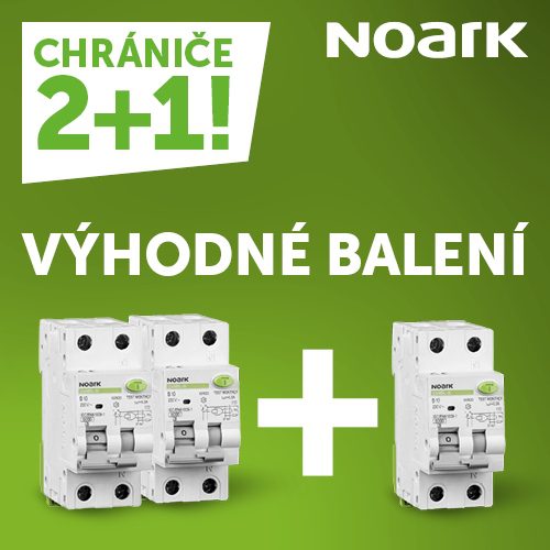 Proudový chránič s jističem NOARK EX9BL-N 1P+N B10 A 30mA 107636 AKCE 2+1