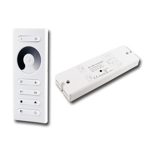 RF dálkové ovládání stmívač McLED pro jednobarevné LED pásky sada ovladač+přijímač ML-910.509.22.1