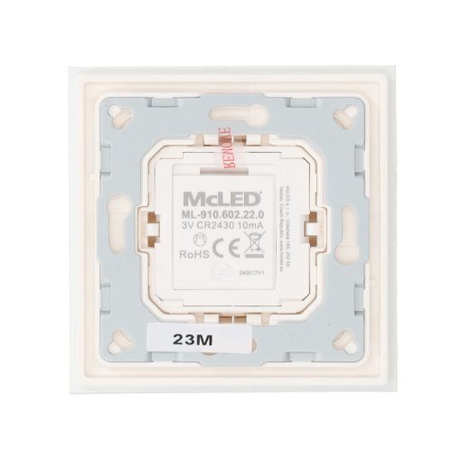 RF nástěnný ovladač McLED řízení jasu 2 kanály ML-910.602.22.0 - Obrázek 2
