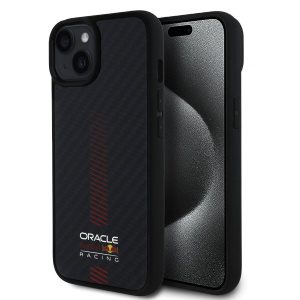 Red Bull Carbon Powerbar MagSafe Zadní Kryt pro iPhone 14 Black RBHMP14S24CFGSMK