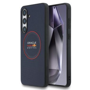 Red Bull PU Leather Red Ring MagSafe Zadní Kryt pro Samsung Galaxy S25 FE Navy RBHMS25FE24PUILVR